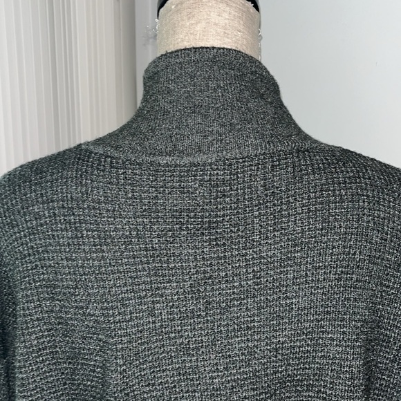 LOU & GREY | TUNIC SWEATER | SIZE XL WAFFLE KNIT IN OLIVE COLOR - Picture 5 of 7